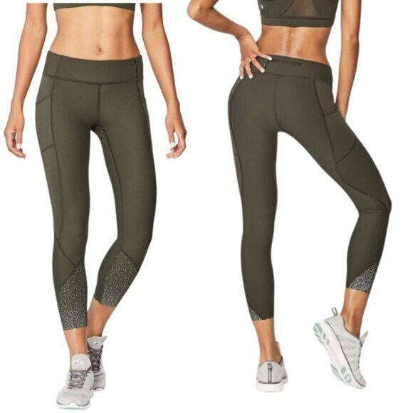 Lululemon Tight Stuff Tight II Size 8 Dark Olive Green - Picture 1 of 12